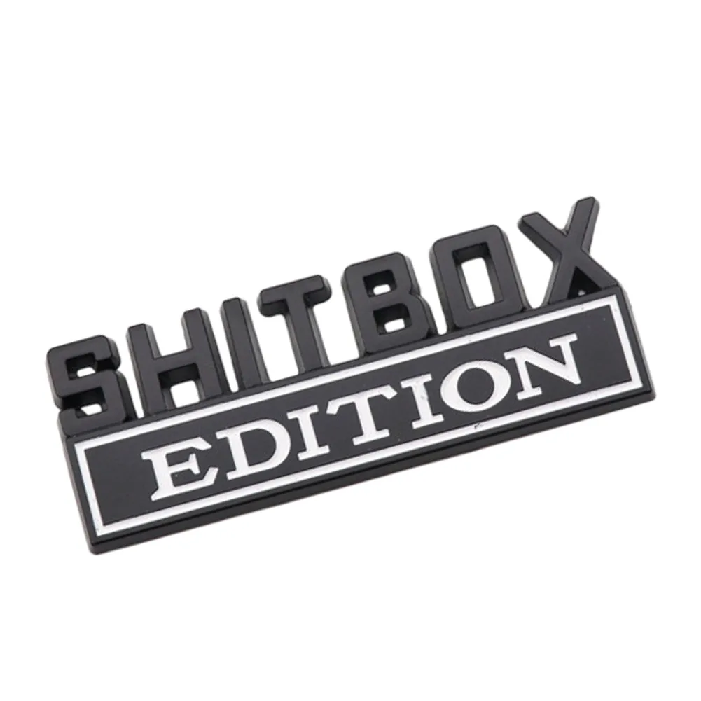 Car Emblem Sticker SHITBOX EDITION Badge For  Aveo   Trunk Decal Exterior Decoration Car Accessoies view 6