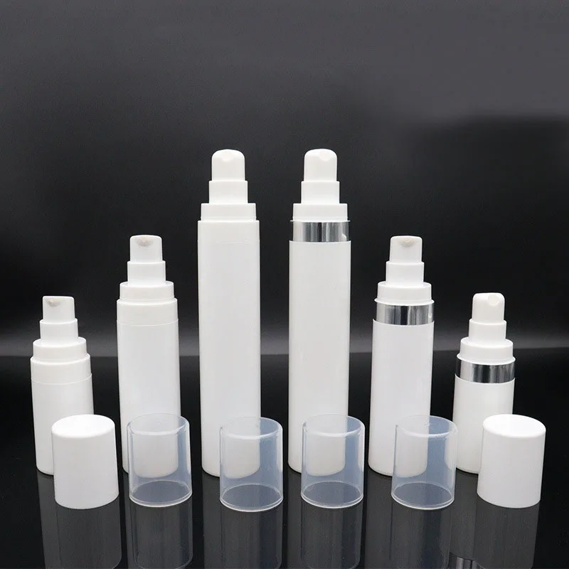 

50ml white plastic airless bottle water/lotion/emulsion/serum/foundation mist sprayer /whitening liquid essence skin care