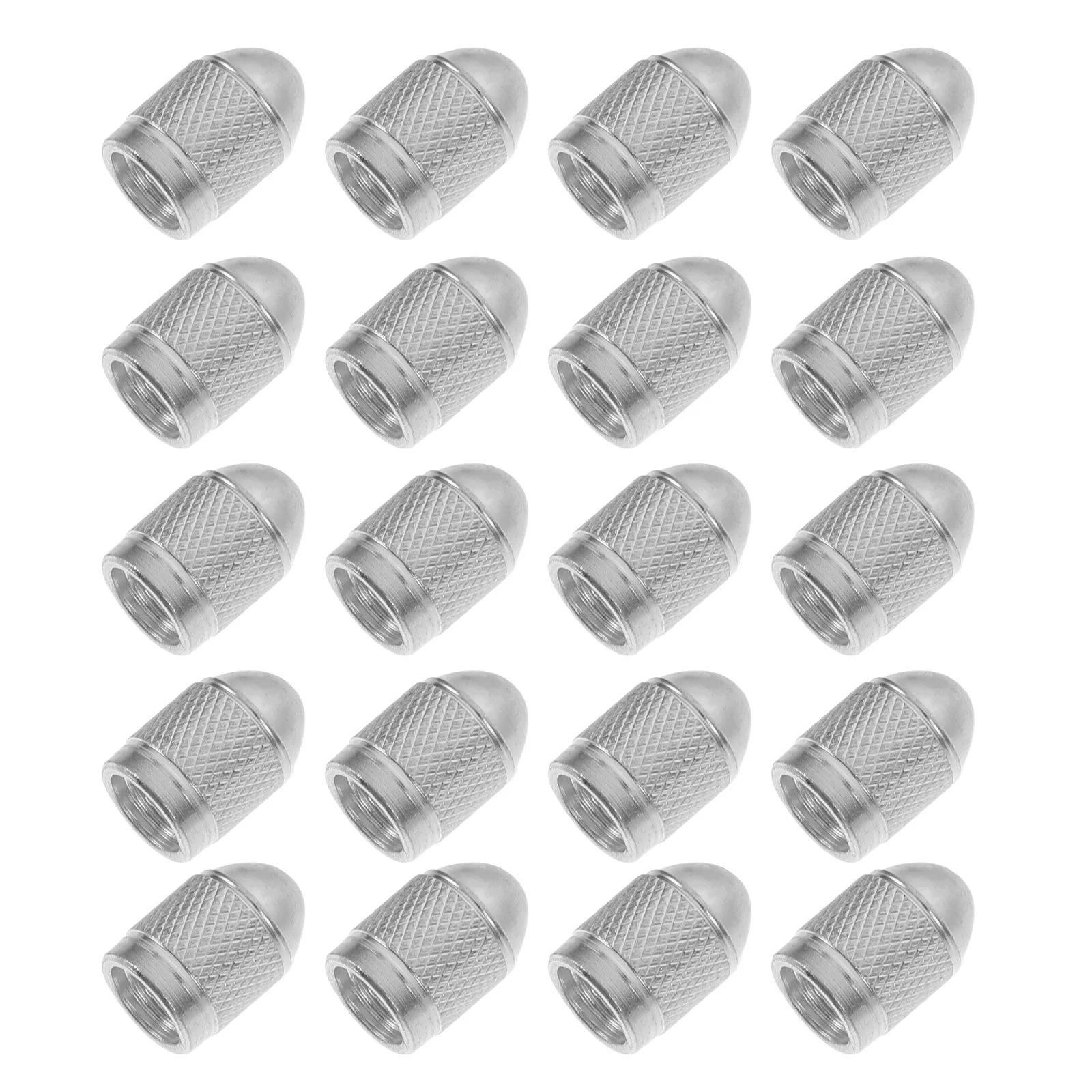 20Pcs Aluminum Alloy Tire Valve Stem Caps for Car Bike Motorcycle - Leak Proof Air Tight Seal Easy Hand Install Decorative Wheel