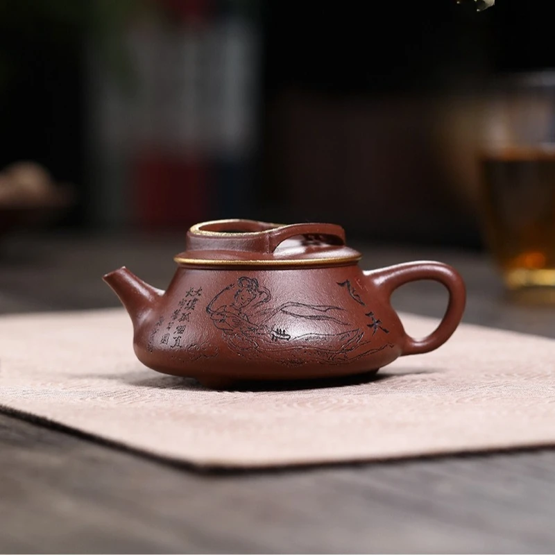 

Handmade purple clay pot household tea set teapot making teapot