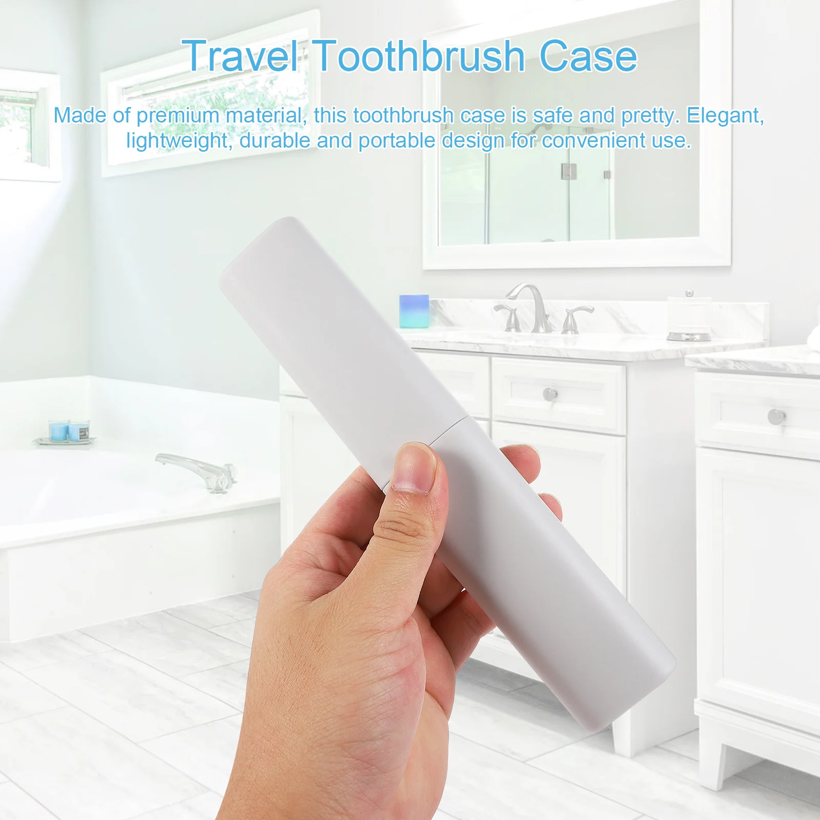 

2pcs Portable Toothbrush Storage Box Travel Case Breathable Moisture-Resistant For Camping Hiking Outdoor Lightweight Pp