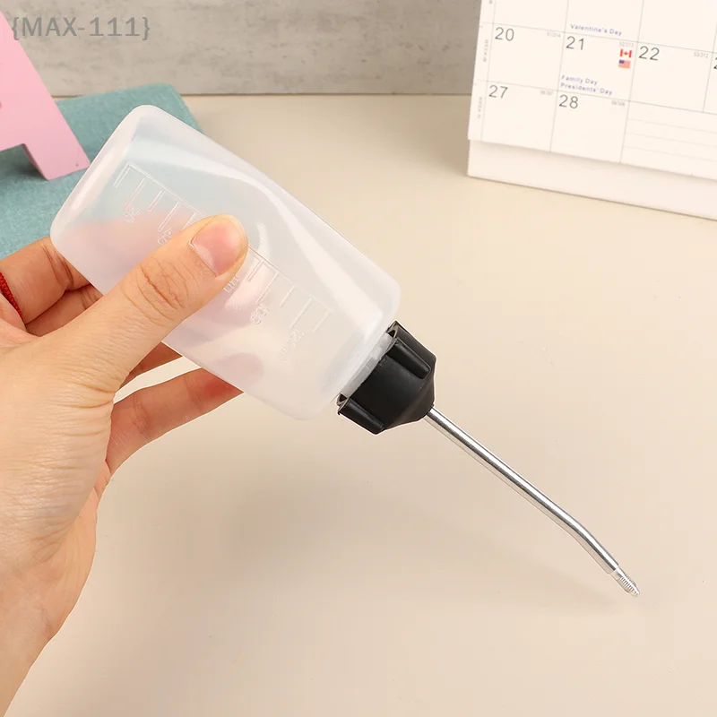 Nachfüllbarer Mehrzweck-Ölspender – 120 ml transparente Plastikflasche mit Sprüh-/Tropfkappe für Gleitmittel, Nähen, Haarschneidemaschinen
