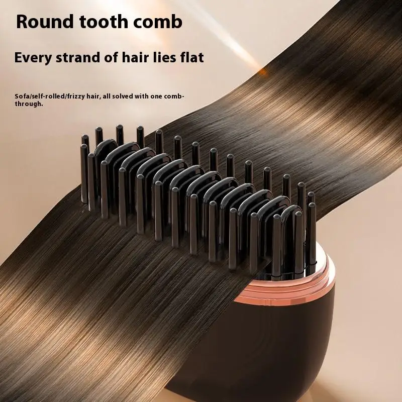 Wireless Charging Hair Comb Professional Straightening Hairdressing Tool For Home Use Long Hair Styling Volumizing Device