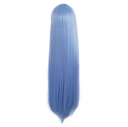 私のヒーロー学界 Nejire Hado Hadou コスプレウィッグロングソフトブルーストレートヘア女性パーティーウィッグコスプレ衣装ウィッグ