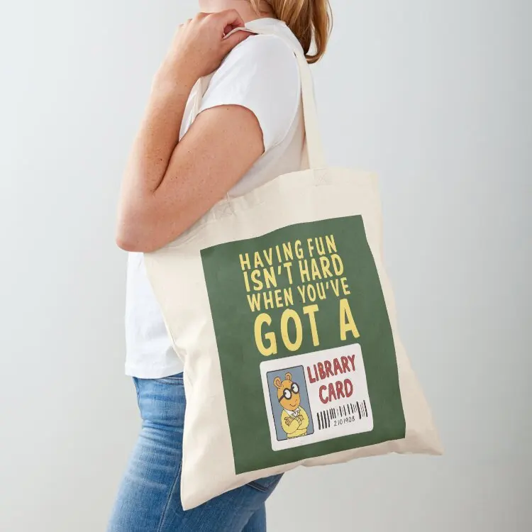 

Arthur Library Card Greeting Card \t Tote Bag Shopping bags Canvas bag Beach bag personalized tote