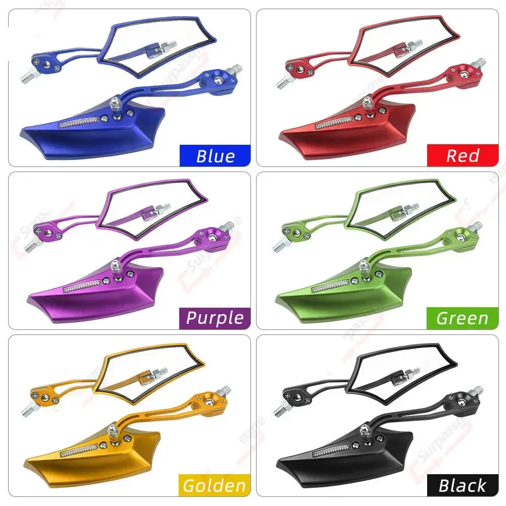 Bicycle Rearview Mirrors with 10mm Adaptor 7/8