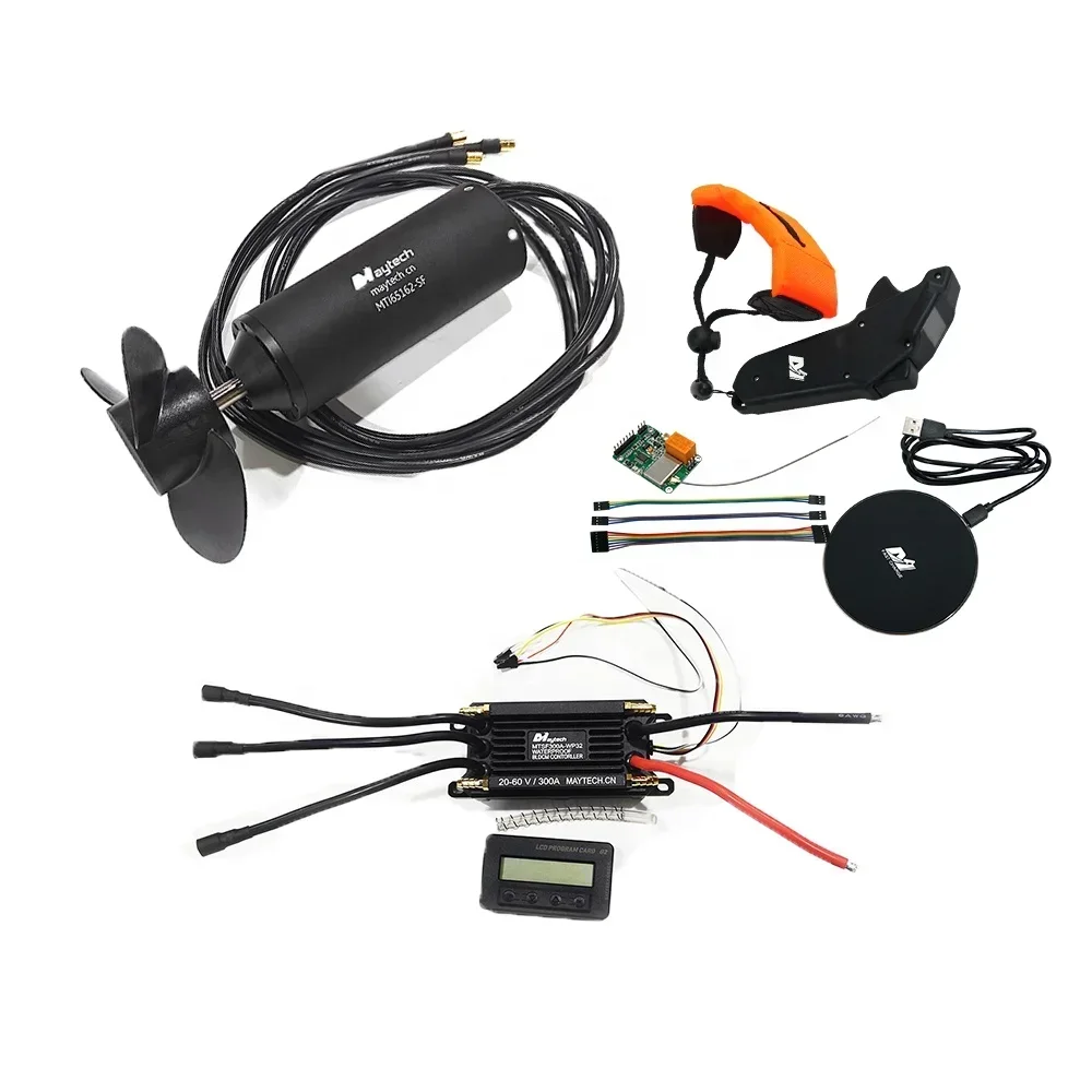 

Best Selling Products Efoil Kit 300A 32bit Waterproof ESC+ 65162 120KV Motor + Remote Electric Foil Underwater Thruster