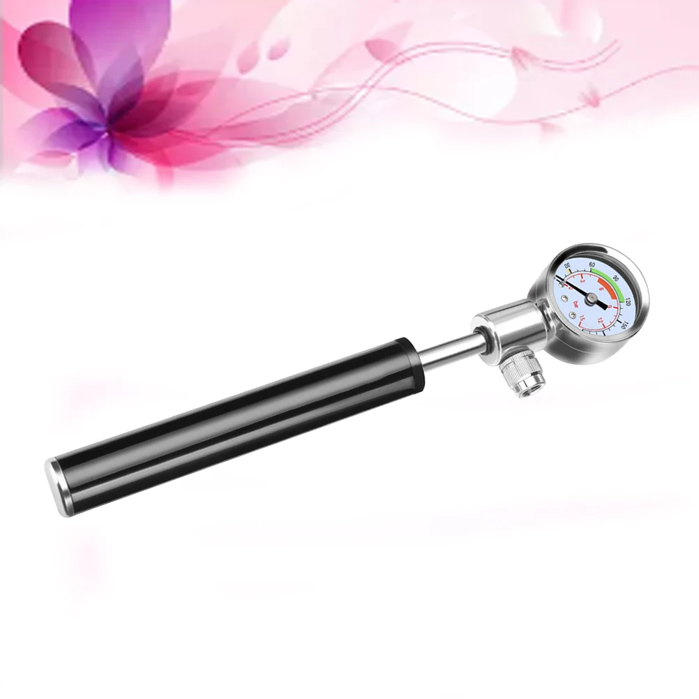 

Portable High-Pressure Bike Pump Mini Handheld Air Supply 300 PSI Adjustable Suspension Fork Tire Inflation Non-Scratch Rubber