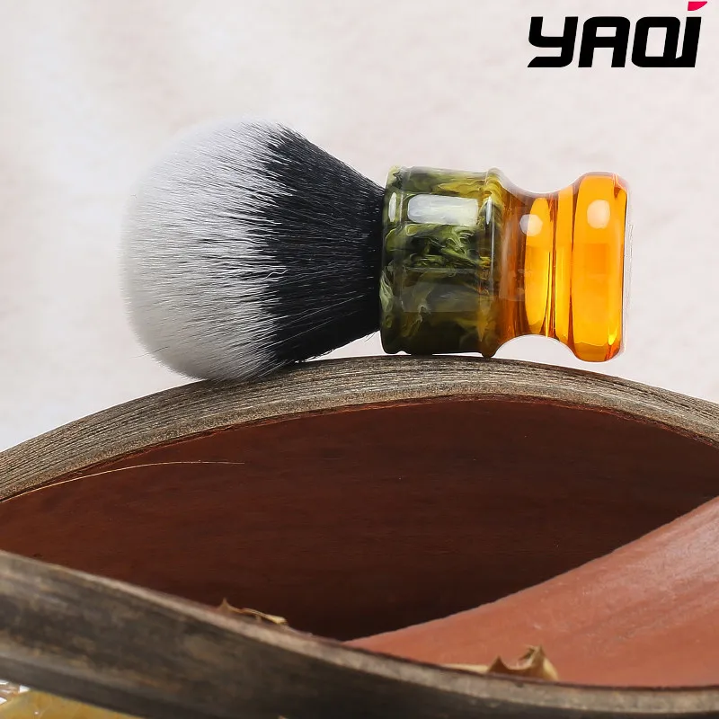 2026 Men 24MM  Resin Handle Synthetic Fibre High Quality Wet Shave Brushes Yaqi Sagrada Familia Black/White Tuxedo