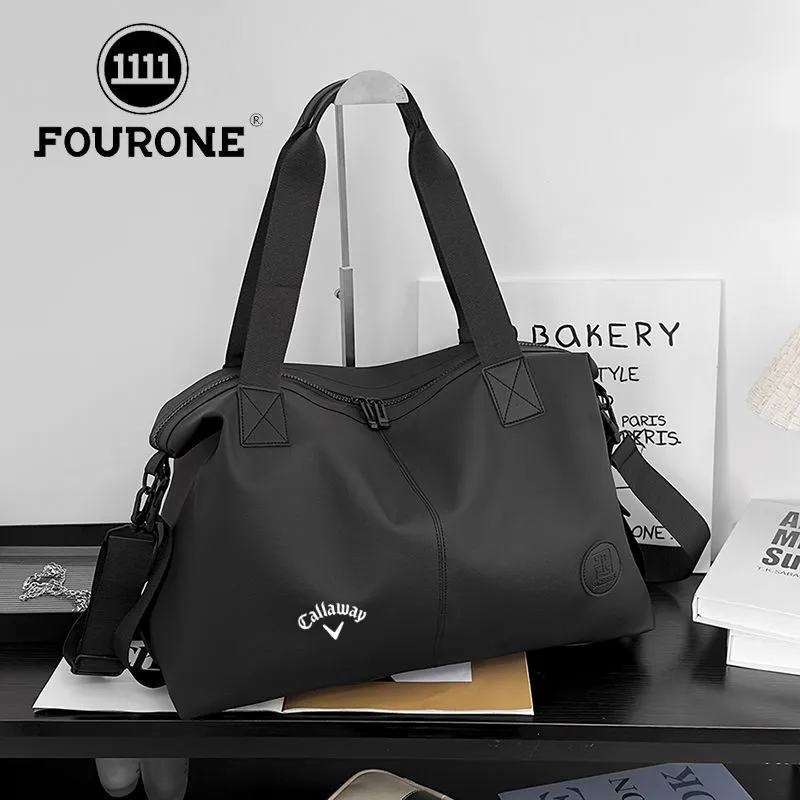 골프공 파우치 ゴルフウェアバッグ 男女兼用 PU素材 軽量 防水 トラベルトートバッグ ハンドバッグ ハーフバッグ 명패