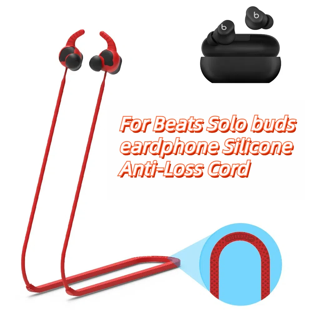 

Silicone Rope Anti-Lost Earbuds Strap for Beats Solo Buds Anti-Lost Earbuds Strap Neck String Accessories