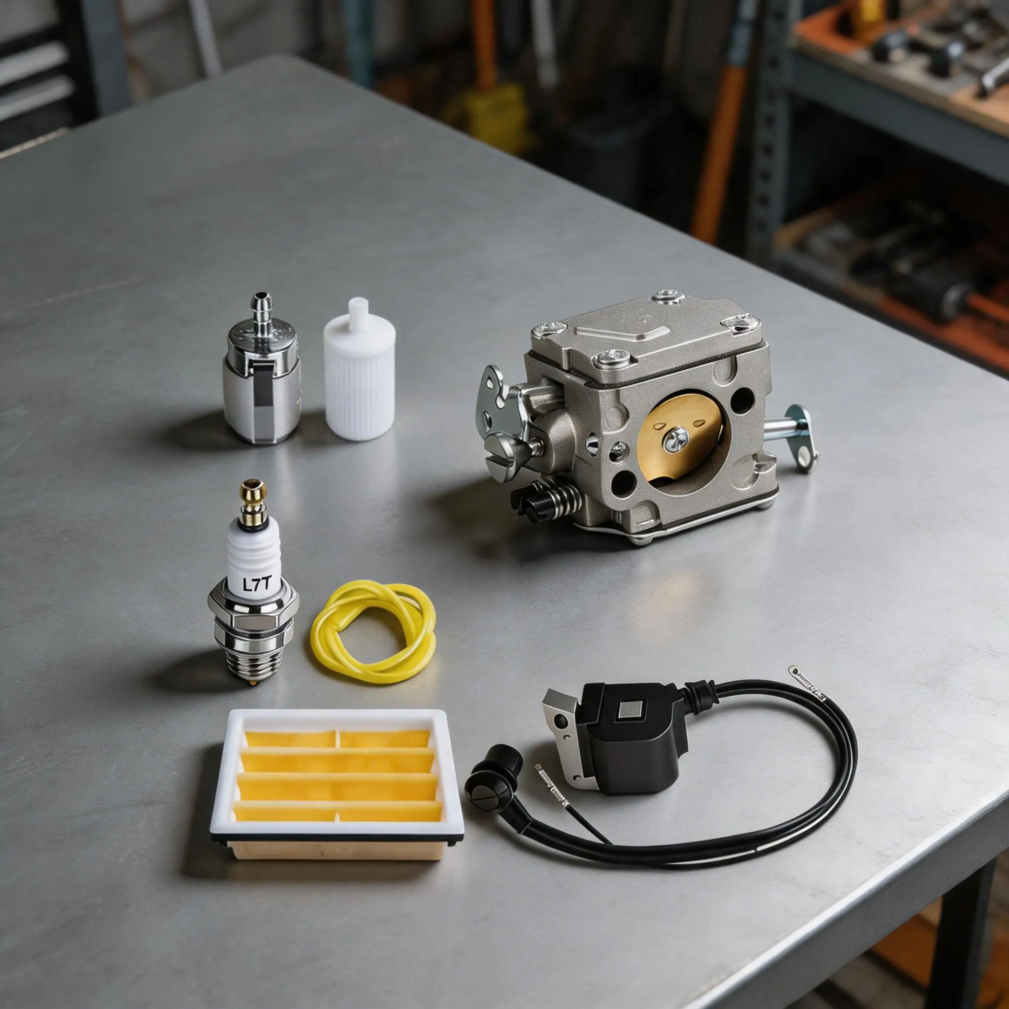7PCS Carburetor Set For Hus 266/268/272/272XP/61 Air Filter 503280316/574331601 Garden Power Equipment Spare Parts