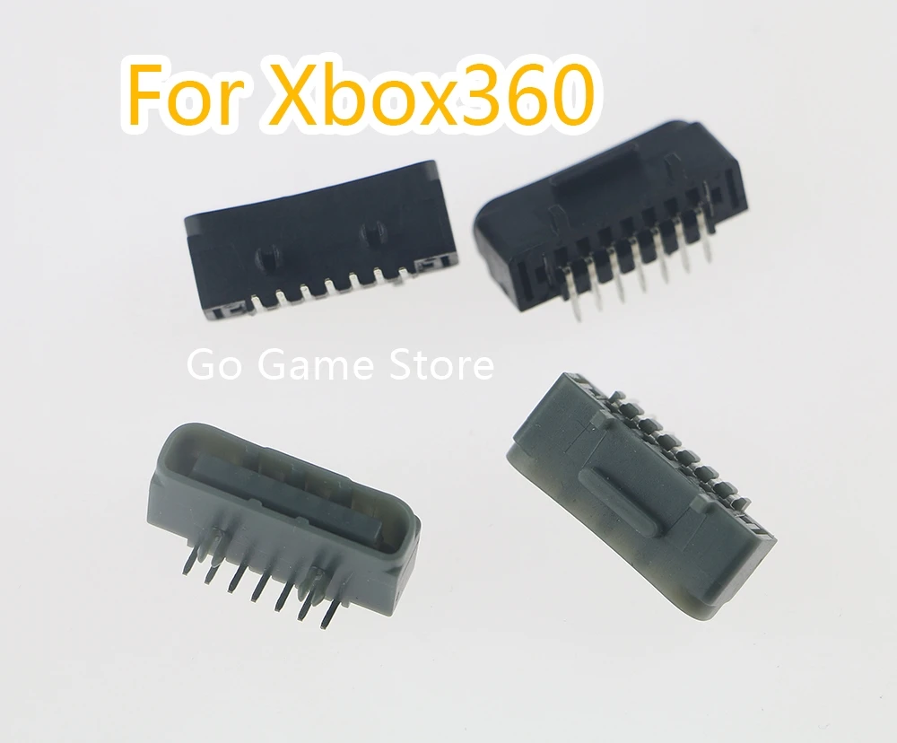 100pcs For Xbox 360 Black & Grey Repair Replacement Parts Power Charging Socket Plug USB Interface Socket