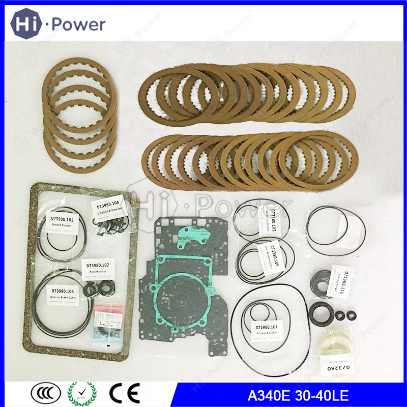 

A340 A340E A340F Automatic Transmission Overhaul Kit Friction Plate Kit For Toyota Gearbox Disc Part Repair Kit Oil Seal