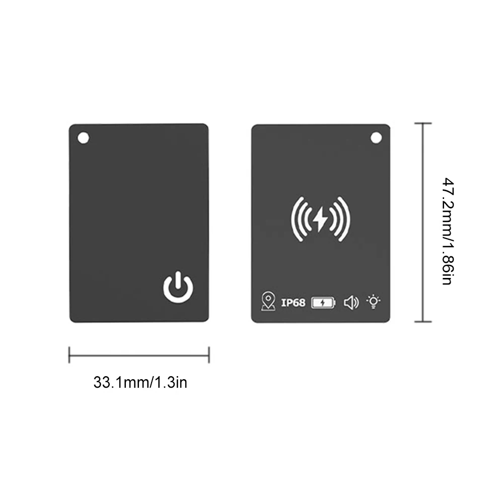 

Wireless Charging Ultra Slim Tracking Card Works for Apple Find My Item Card Finder Wallet Anti-loss Card for Keys Suitcase Bag