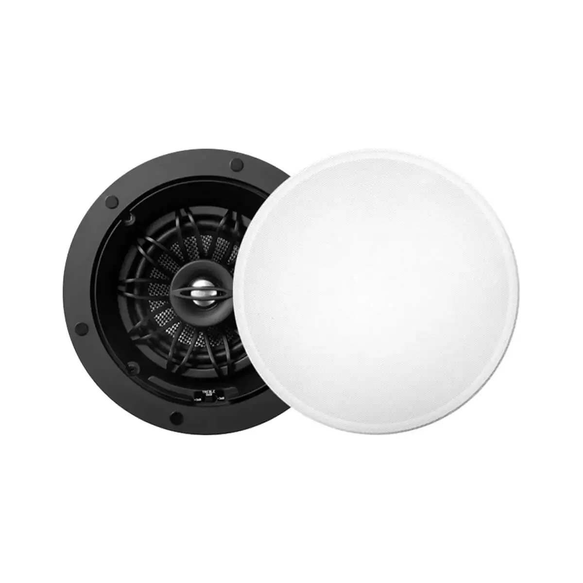 5.25 inches in-ceiling speaker with pivotaing and rotating woofer and tweeter ceiling speaker