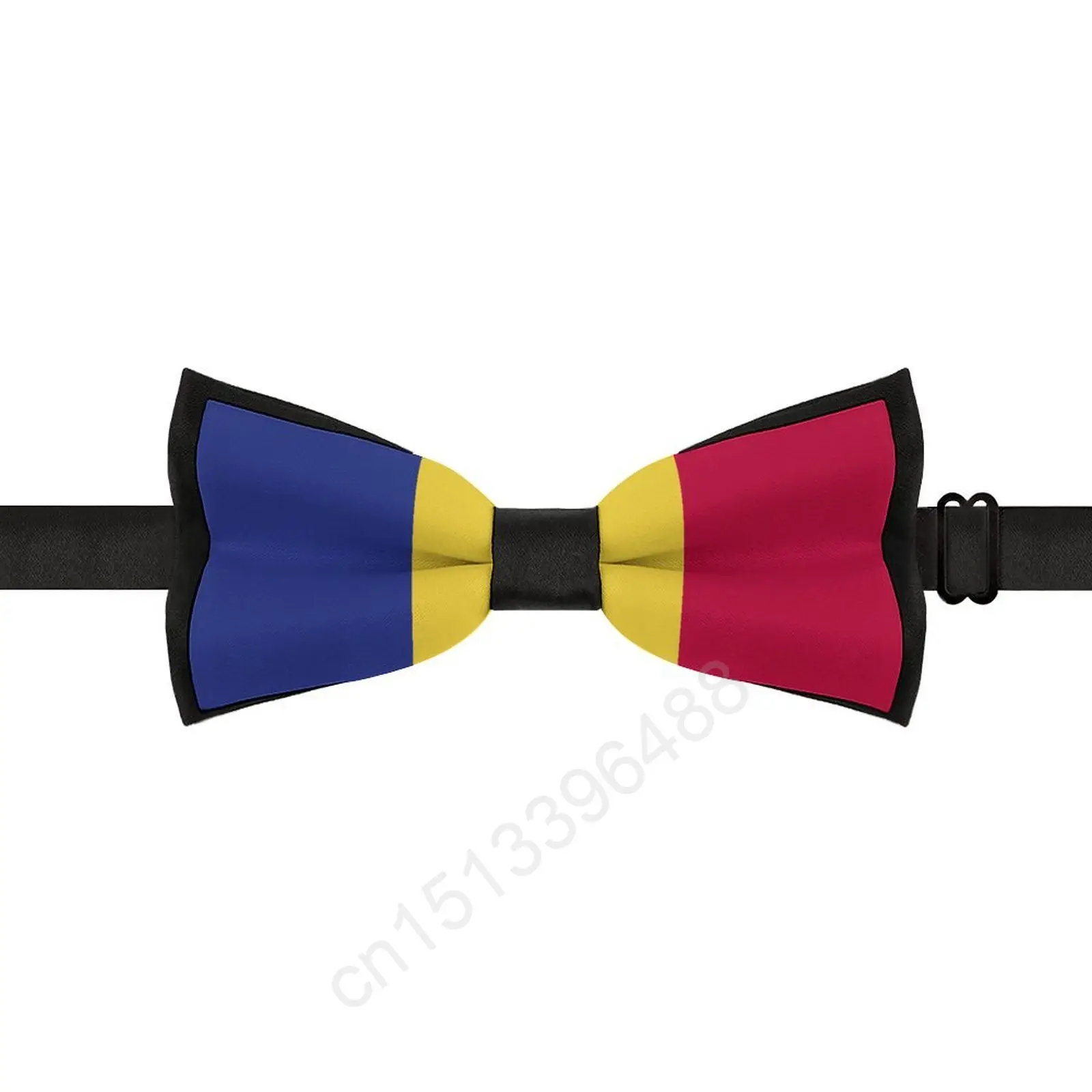 

2025 Polyester Romania Flag Bowtie for Men Fashion Casual Men's Bow Ties Cravat Neckwear For Wedding Party Suits Tie