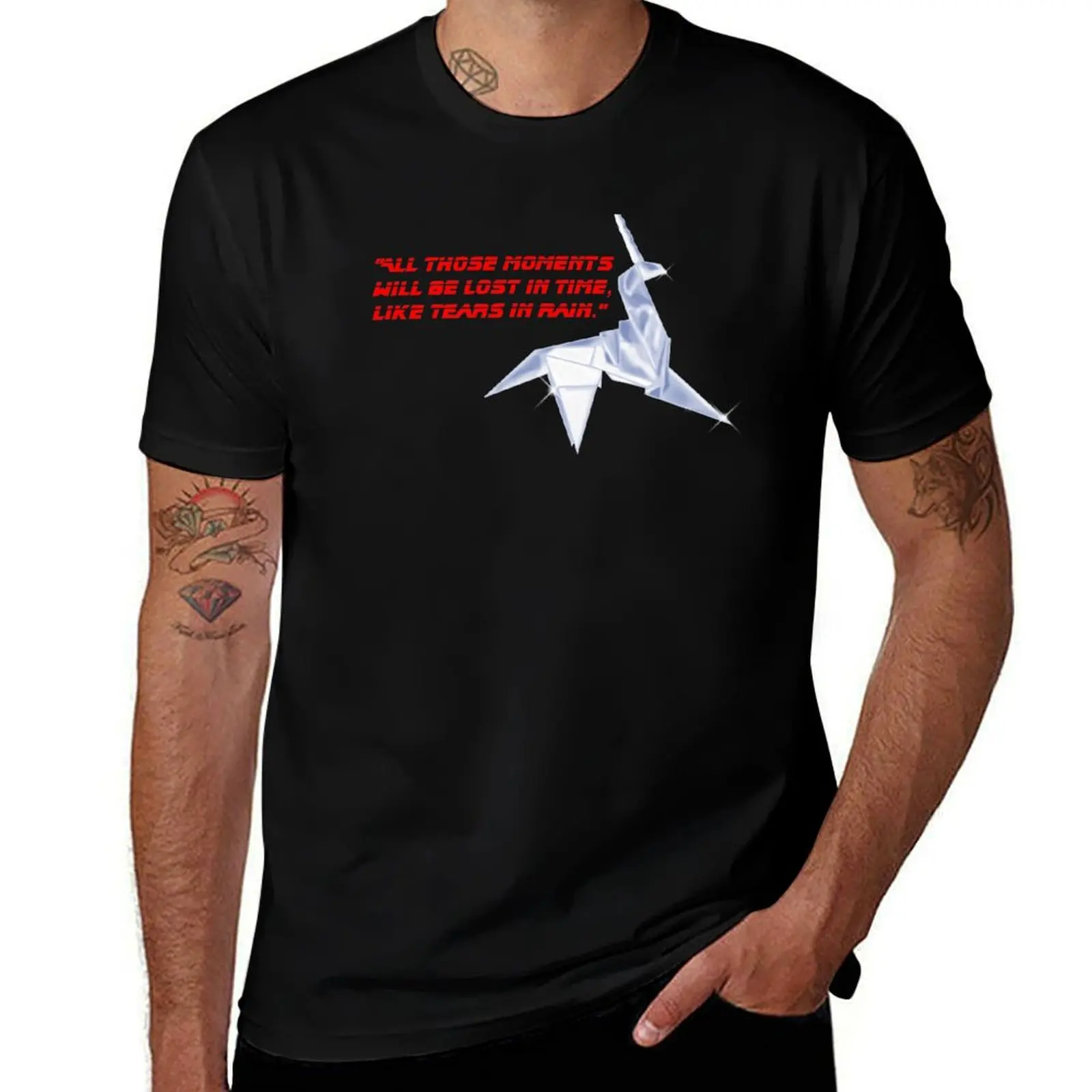 

Tears in Rain T-Shirt man graphic t shirt t shirts for man cotton funny