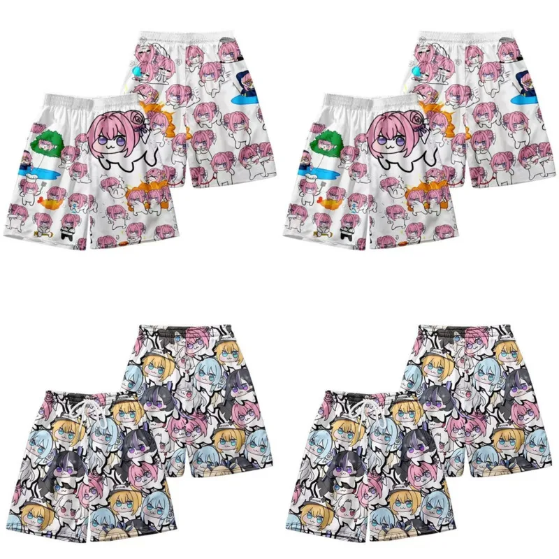 

3D Dorothy Tops&Tees JK Y2K T-shirt Men Women Japan Pink Hair Dorothy Doro Peripheral Print Versatile Casual Summer Shorts New