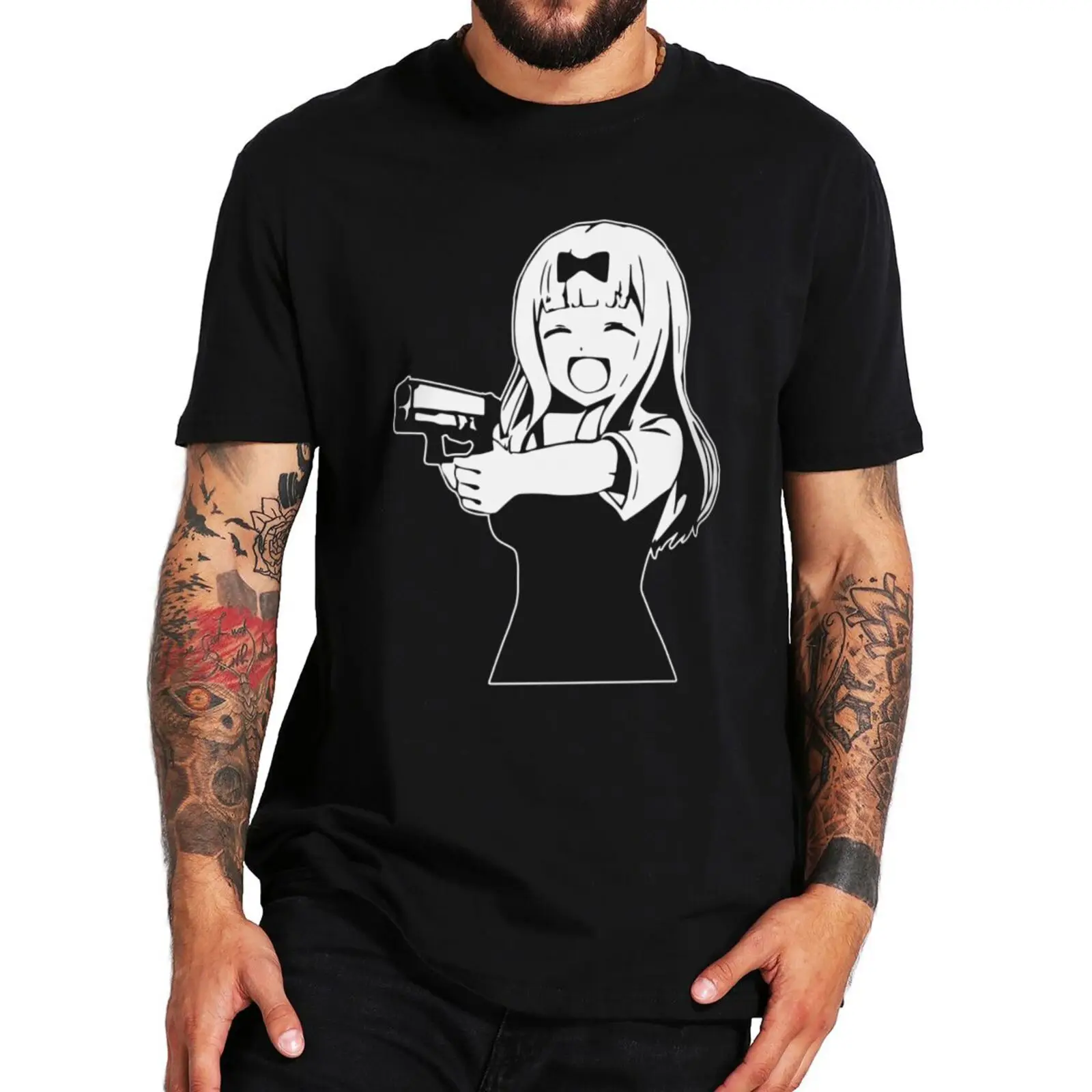 Футболка с аниме Kaguya Sama Love Is War, японская романтическая комедия, манга, серия, футболка в стиле Харадзюку для мальчиков и девочек, подарочная футболкаF Футболка с аниме Kaguya Sama Love Is War, японская романтическая комедия, манга, серия, футболка в стиле Харадзюку для мальчиков и девочек, подарочная футболкаF