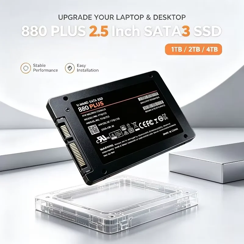 Original 880 PLUS Internal Solid State Drive SATA3 SSD 500GB-4TB 2.5 Inch Hard Disk Solid State Drive for Laptop Desktop
