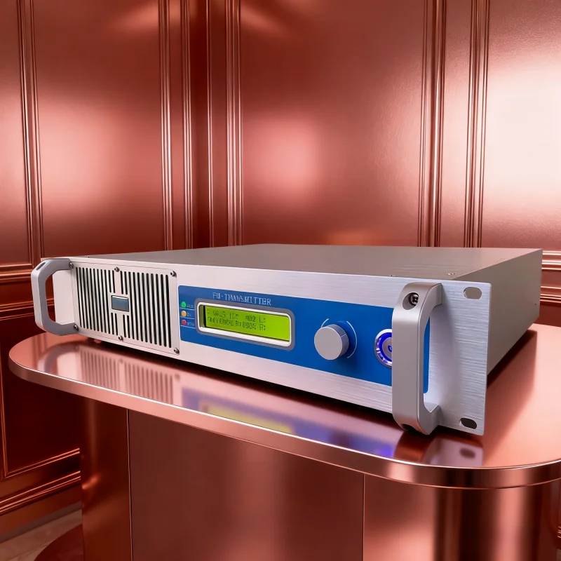 เครื่องส่งสัญญาณ FM รุ่น RU-600W รองรับไฟ 110V/220V - ทนทานและเสถียร ควบคุมอุณหภูมิอัจฉริยะ สำหรับใช้ในมหาวิทยาลัย/วิทยุ ได้รับการรับรองมาตรฐาน ISO/FCC