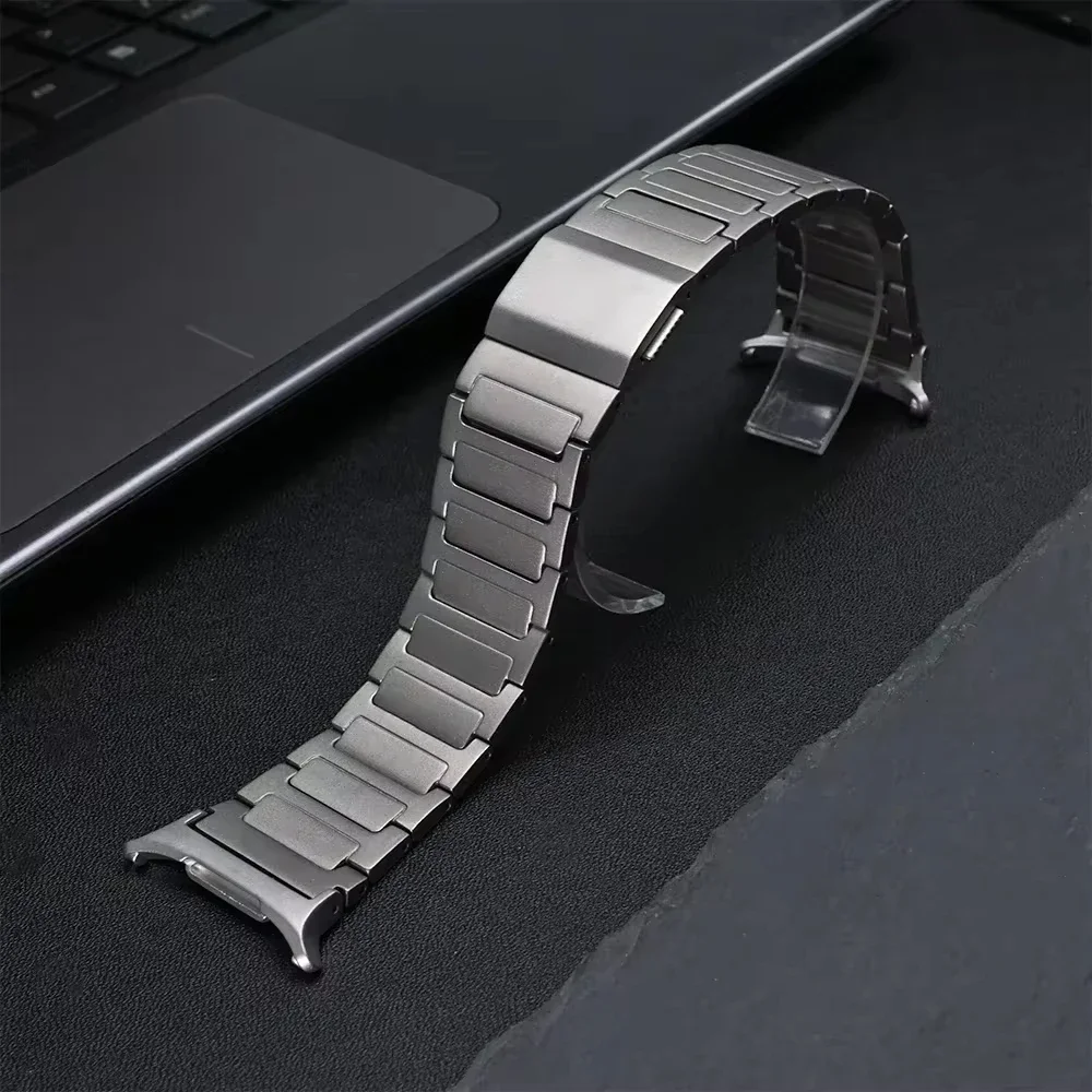 Titanium Businesss Strap for Samsung Galaxy Watch Ultra 47mm Luxury Magnetic Band Fot Galaxy 47mm Ultra No Gaps Curved End Band