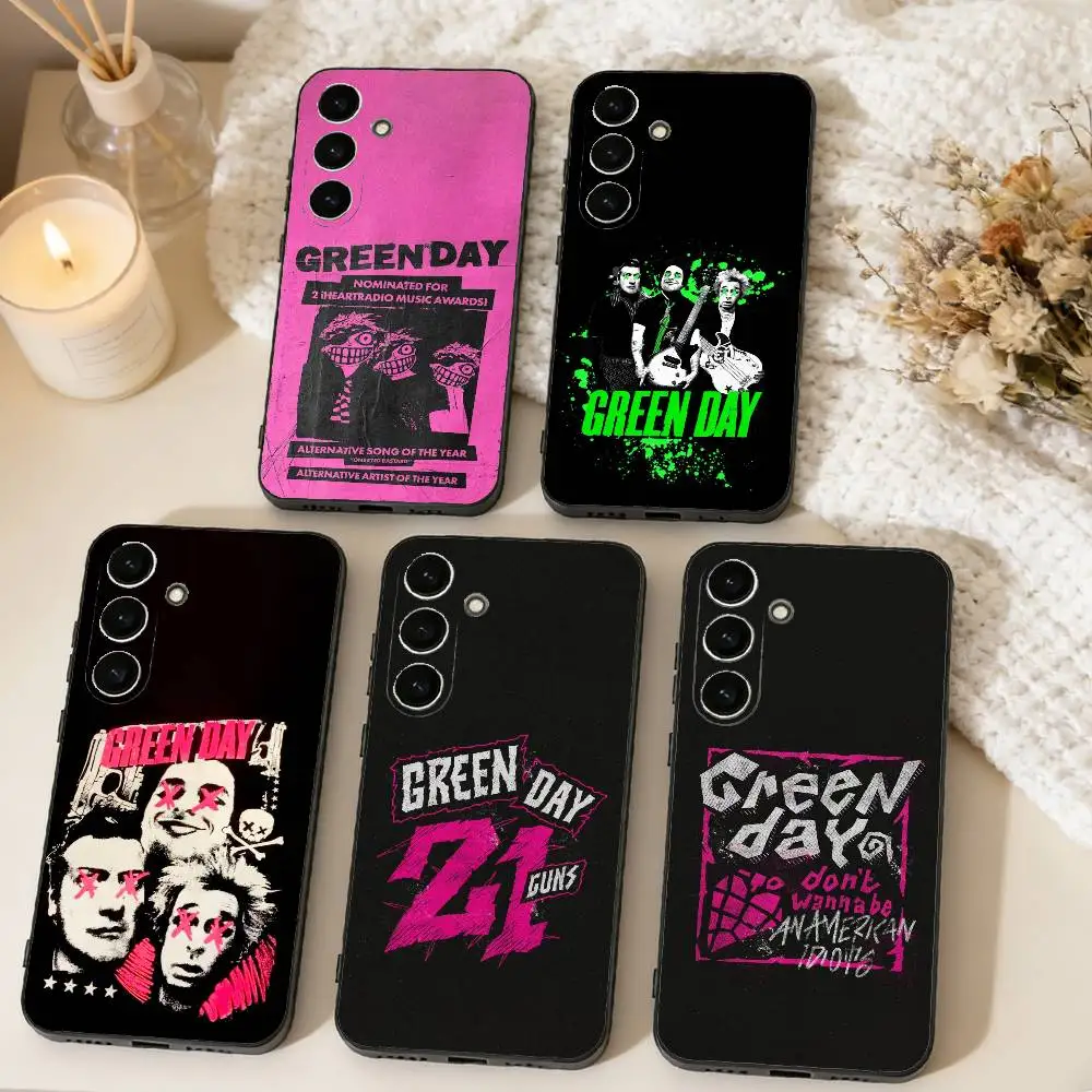 

G-Green Day Phone Case For Samsung Galaxy A73,A72,A71,A70,A53,A52,A51,Others Soft Black Cover
