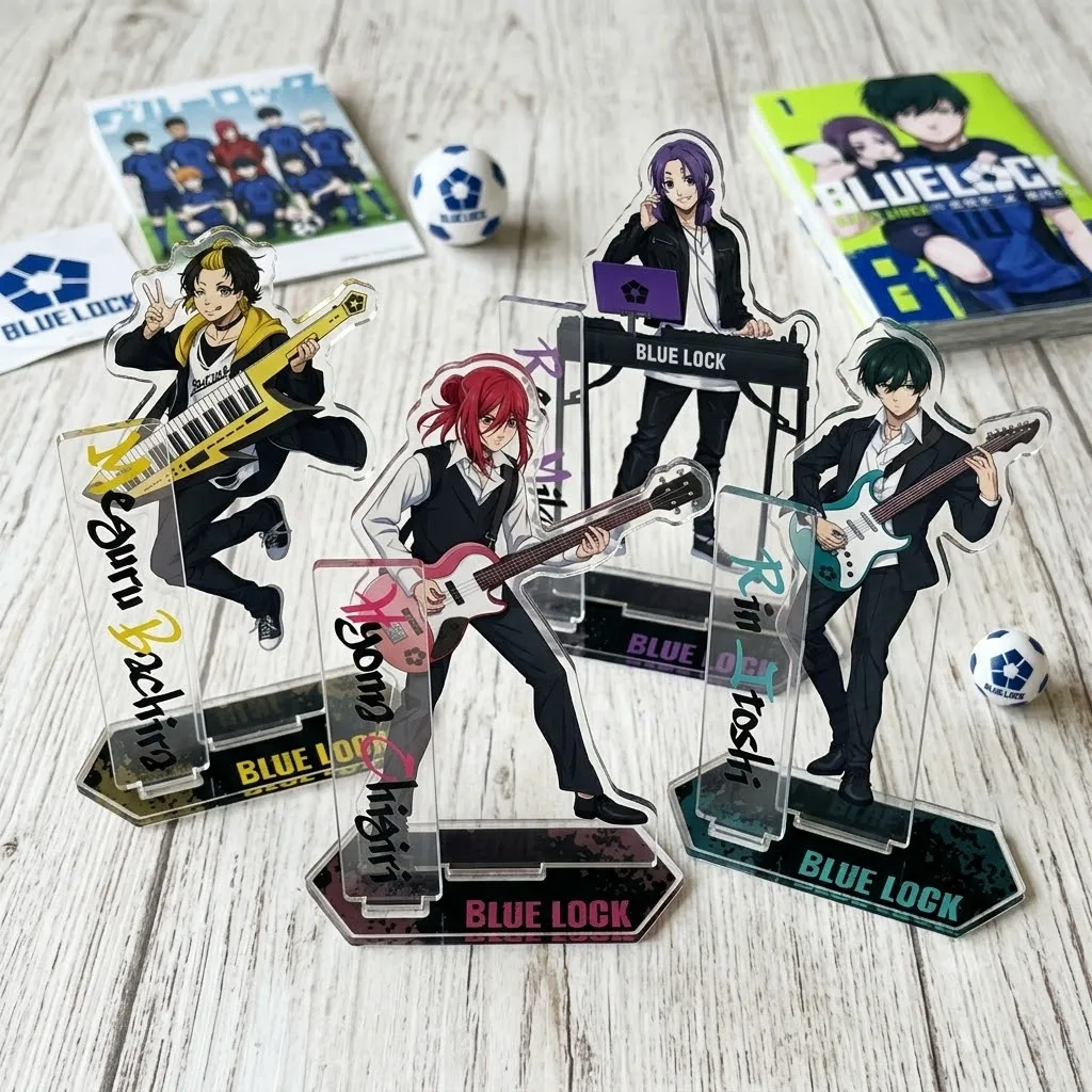 Anime Blue Lock Acrylic Stand Hyoma Chigiri Figure Desktop Decoration Collectible Ornament Cartoon Character Model Gift Keychain
