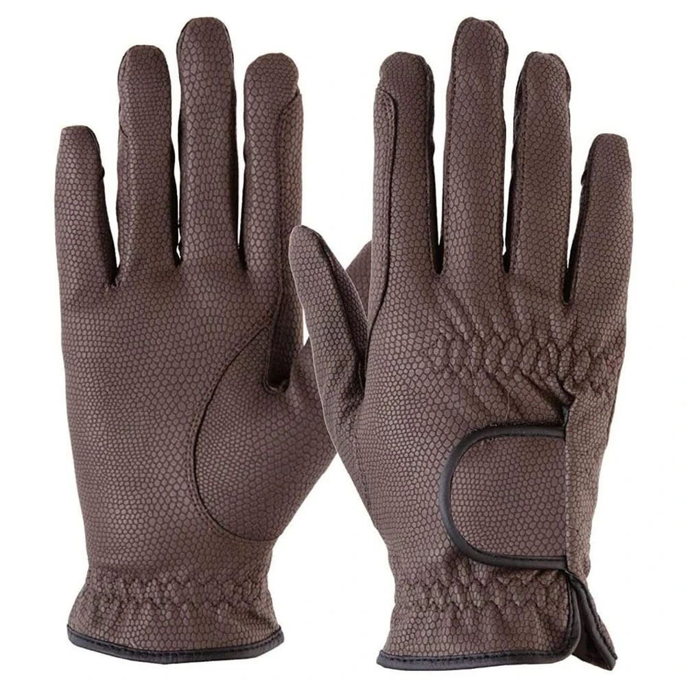 HORSE PLAY Top Trending Best Design Genuine Leather Men's Western Mid Rise Horse Riding Gloves OEM Customized High Quality