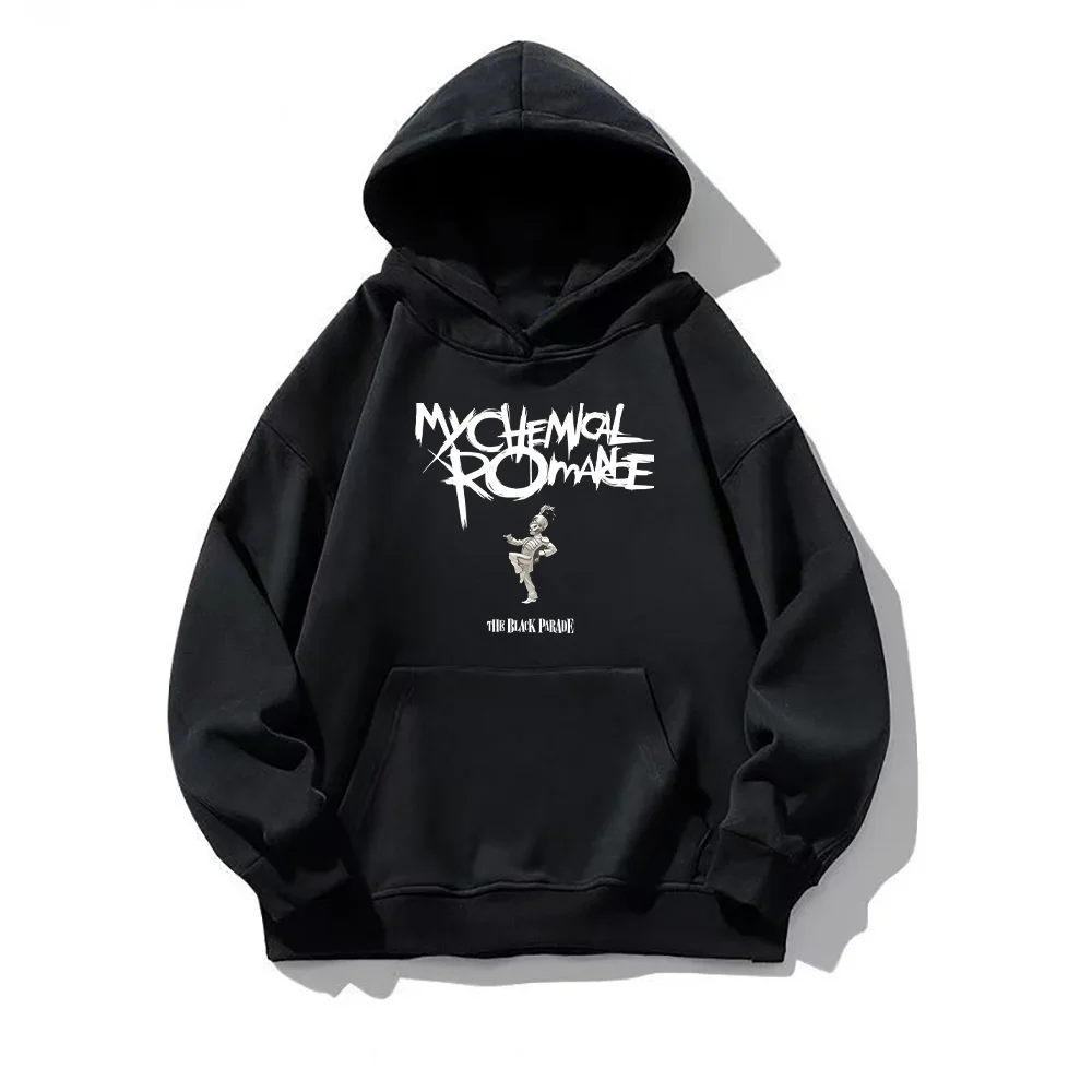 My Chemical Romance Black Parade Pullovers Gothic  Punk Band Hoodies New Pattern for Women Men Sweatshirts Classic Loose Clothes