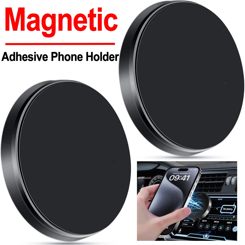 

Magnetic Hands-Free Phone Holder Portable Mirror Shower Wall Mount Magnetic Sticker Car Phone Stands for Magsafe IPhone 16 15Pro