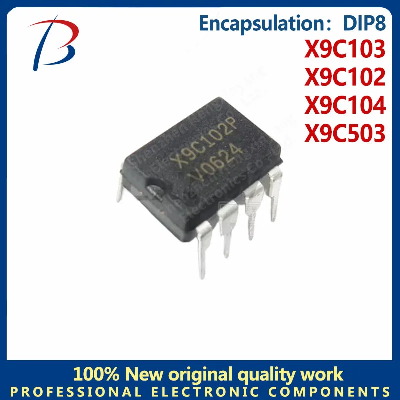 2PCS X9C102P X9C102 X9C103P X9C103 X9C104P X9C104 X9C503P X9C503 PZI Digital potentiometer chip In Stock