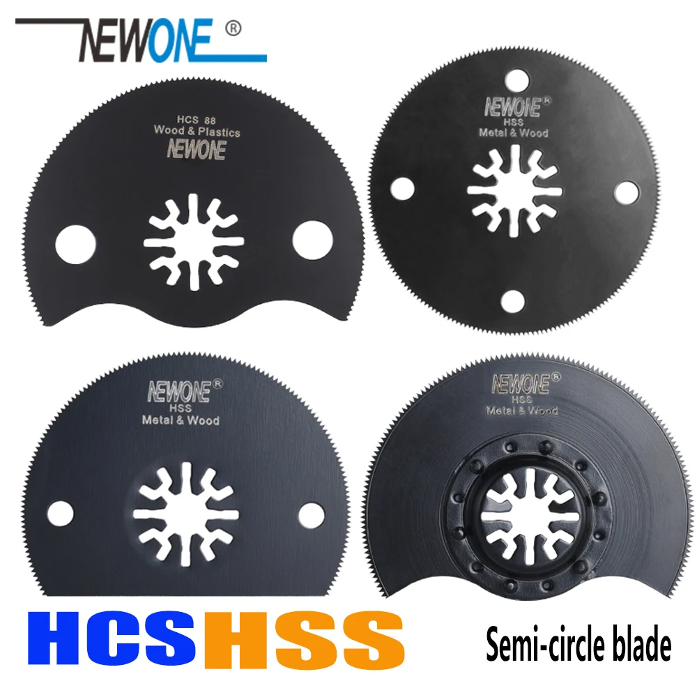 

NEWONE 88mm HCS/HSS Flush/Flat Segment Saw blade Semi-circle blade for Makita,AEG,Fein,Dremel multiple Oscillating Power Tools