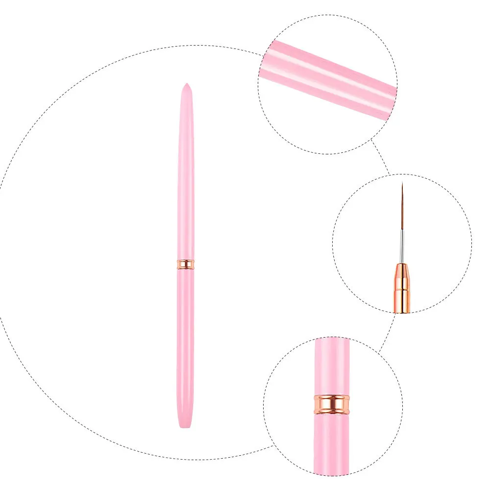 

Art Liner Brush Fine Tip For Acrylic Gel Polish Professional Nail Painting Tool Diy Manicure Pedicure Kit Nail Art Tools