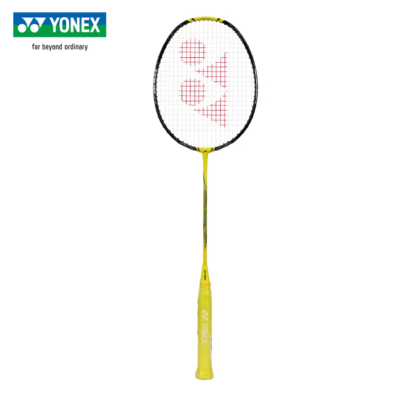 Yonex-raqueta de bádminton yy ultraligera, fibra de carbono, Flash NF 1000Z, tipo de velocidad amarillo, aumento de oscilación profesional