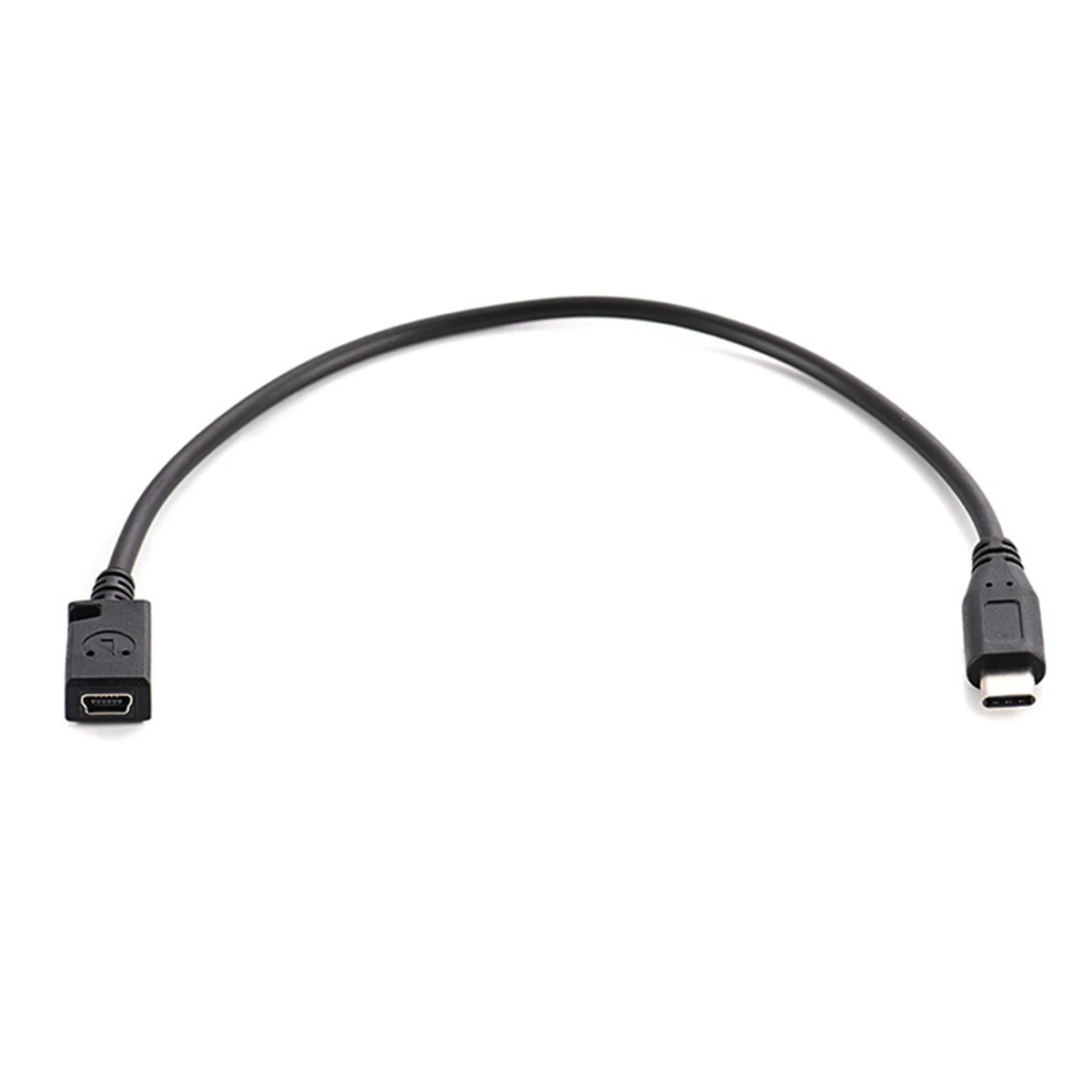 1pc USB 3.1 Type C Male Plug to Mini USB Female Adapter Data Charger Sync Connector Converter Cable Cord