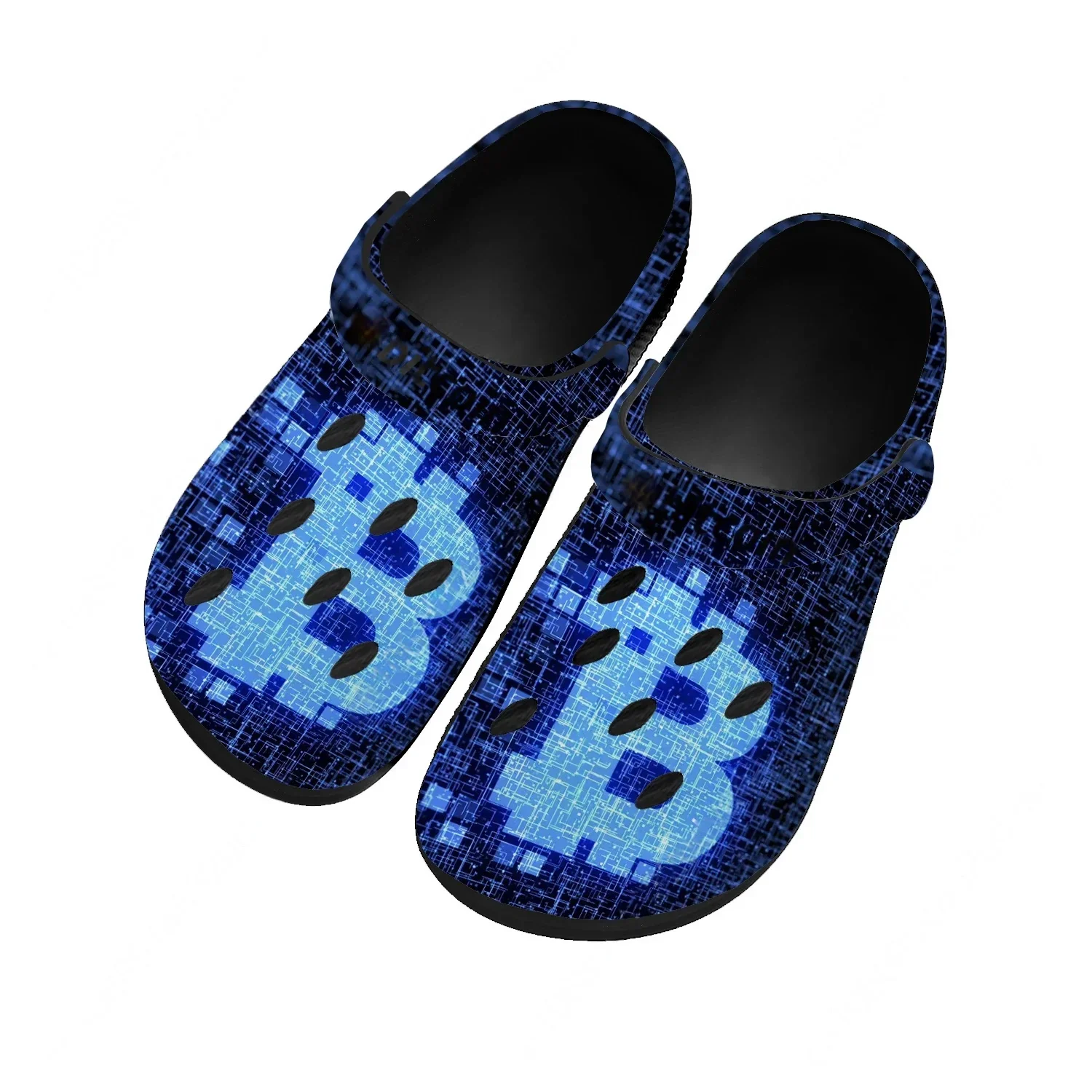 Bitcoin Water Shoes Men Women Teenager Comfortable Home Garden Clogs Custom Sandals Beach Breathable Hole Slippers