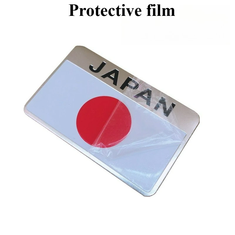 High-quality Modification Metal 3D Stickers Japanese Flag Body Decoration Scratch Covering Aluminum Mounting Accessories