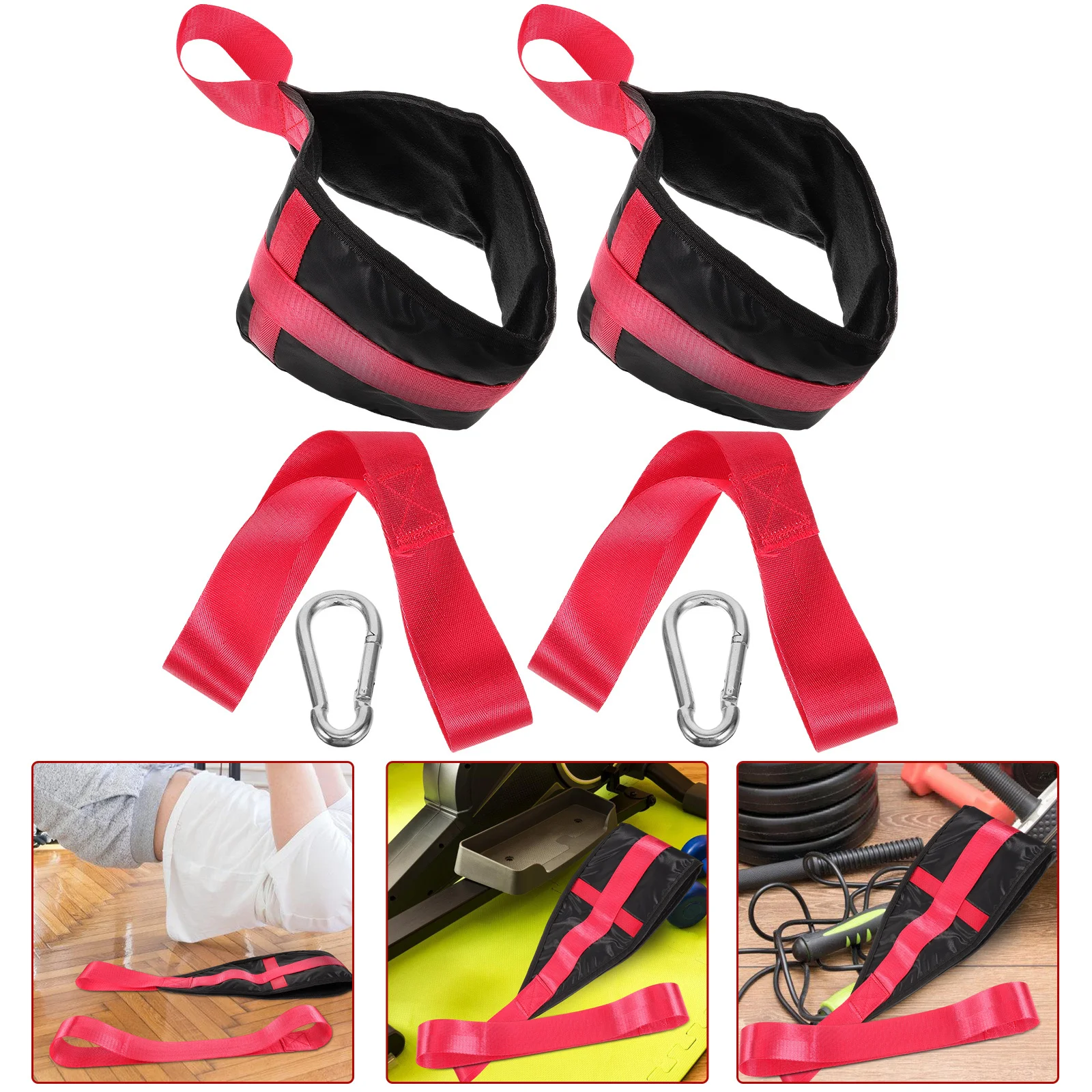 

2Pcs Abdominal Training Belt Portable Ab Strap Fitness Accessory for Chest Biceps Shoulders Home Gym Use Ab Straps