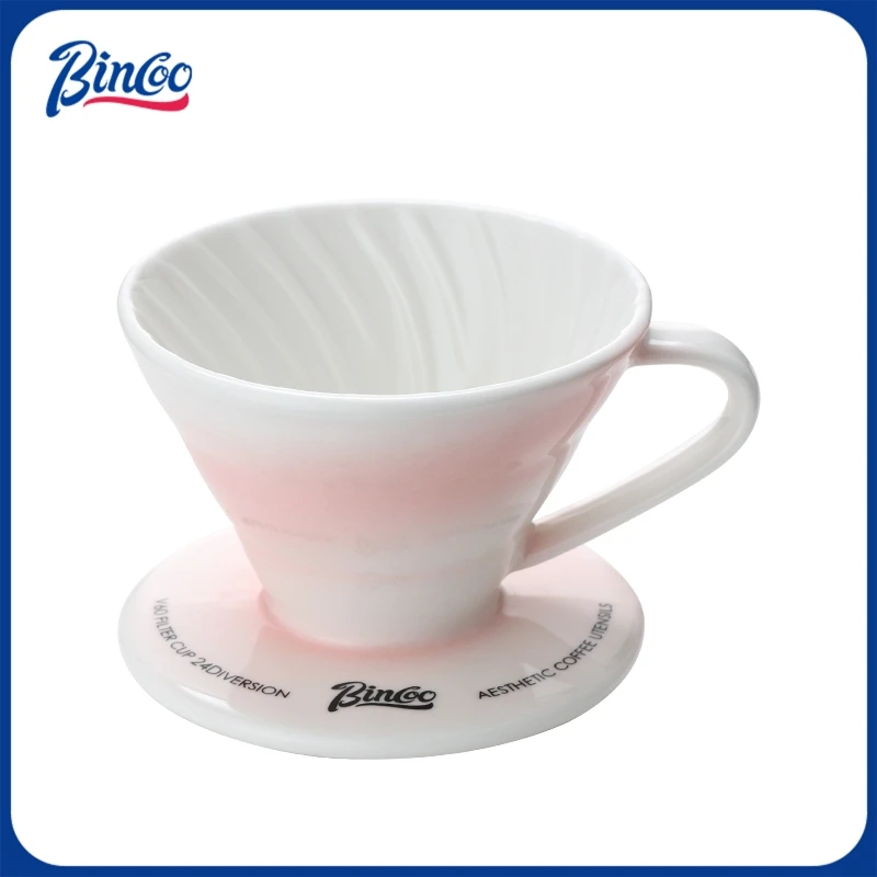 

Bincoo Drip Coffee Set with Ceramic Filter and Glass Carafe All in One Pour Over Brewing Ideal for Beginners Gift Presentation