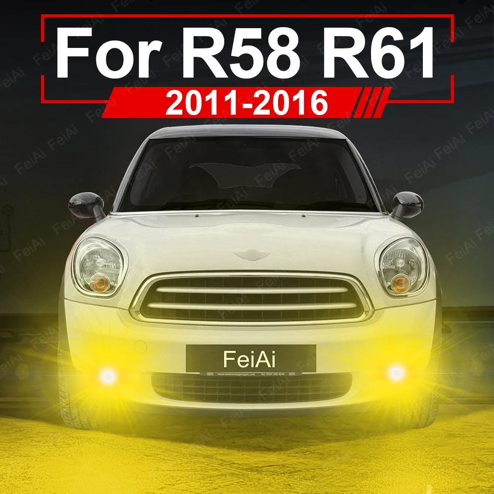 

LED Front Fog Light Bulb For Mini Cooper R58 Paceman R61 2011 2012 2013 2014 2015 2016 Cooper/D/S Dual Color Fog Lights Yellow