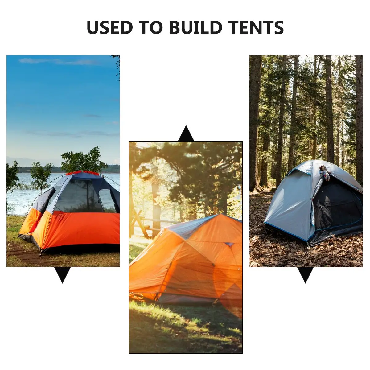 

6pcs Rope Buckle High Strength Stainless Steel Camping Tent Accessories Windproof Hook Practical Anti Rust