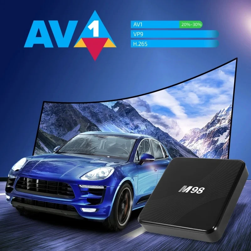 New M98 5G TV Box Android 11 Can Play Game 4K HDR 10 Ultra Clear Experience Latest  Amlogic S905 W2 Chip Enjoy Soft Fun Iptv