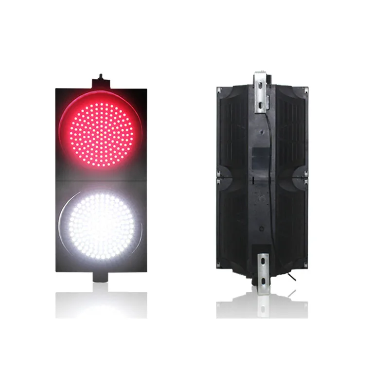 

300mm 12 Inch Red White Car Traffic Signal Light Pc Housing 110V 220V New Styple