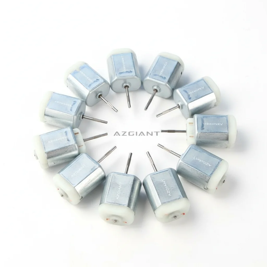 

10PCS 20mm Micro Long Shaft Carbon Brush FC280 High Torque Permanent Magnet Engine Motor Car Lock Block DC 12V 9800 Rpm Durable