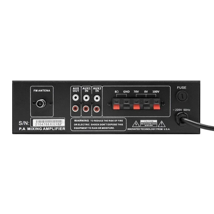 2026 Thinuna TA-50D II Mini Professional PA Public Address Audio System USB Tuner BT Audio Mixer Amplifier Integrated Power