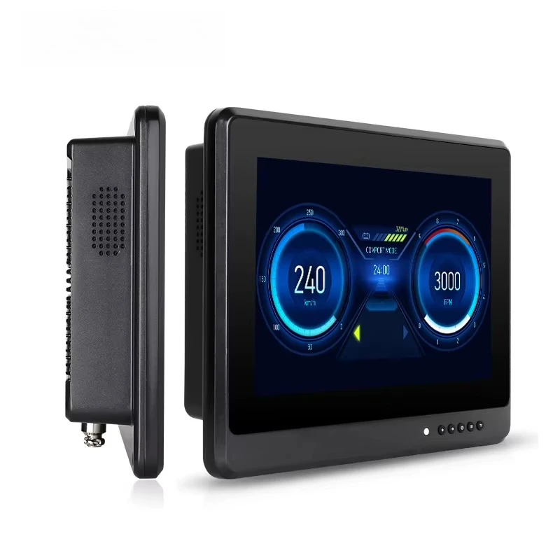 Custom Cheap Small Vehicle Computer Panel Monitoring Ip67 Lcd 101Inch In-Vehicle Led Monitor Display