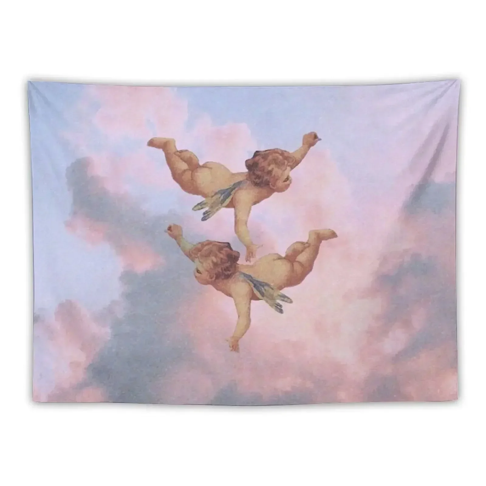 

Angels In A Beautiful Sky Tapestry Outdoor Decoration Wallpaper Bedroom Tapestry