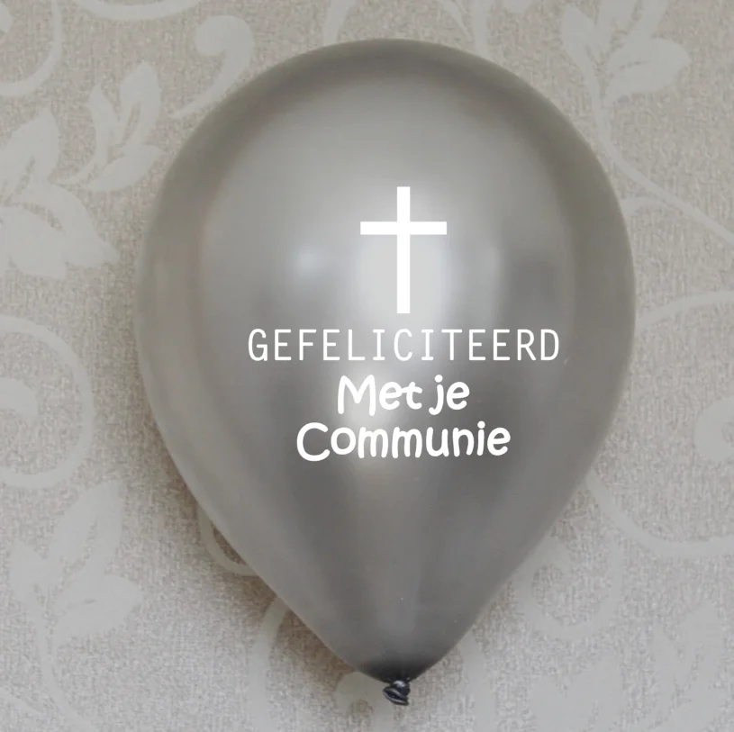 Dutch 1st Holy Communion Balloons  for Boys And Girls Catholic First Communion Cross Balloons view 5